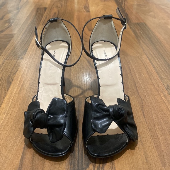 Strappy Black Peep Toe Marc Jacobs Heels, size 39 - Picture 2 of 6